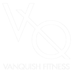 Vanquish Fitness White logo