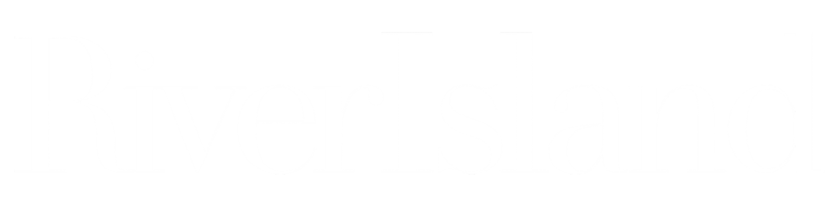 River Island Logo White